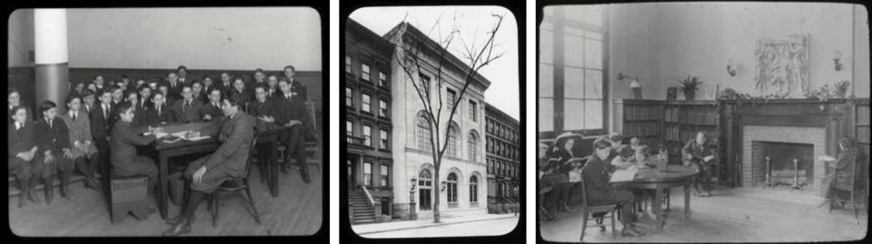 Historic photos of Harlem Library.