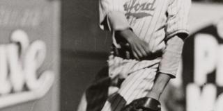 1939, American Negro League Baseball team, Pittsburgh Crawford player, Johnny Taylor throwing a ball