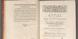 Valentin Haüy (1745–1822) Essai sur l’éducation des aveugles (Essay on the education of blind children) Paris, Imprimé par les enfans-aveugles, 1786 Rare Book Division