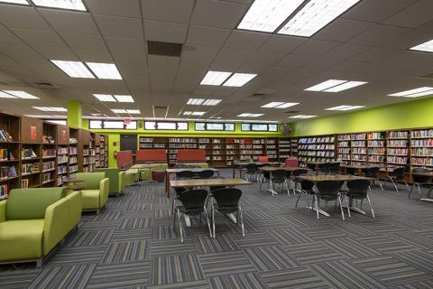 Interior view of Edenwald Library 