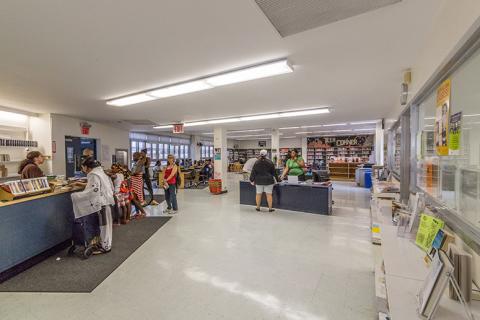 Interior view of Francis Martin Library 