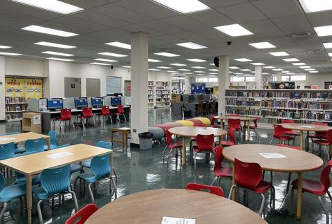 Interior view of Castle Hill Library 