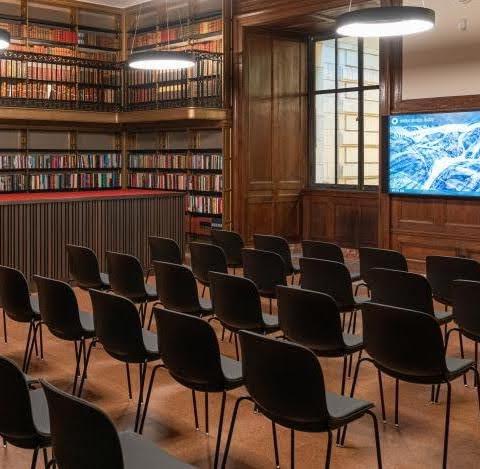 The Lenox & Astor Room in the Gregorian Center for Research in the Humanities.