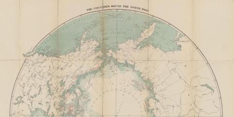 Sir Allen William Young (British, 1830–1915) “The Countries Round the North Pole,” from The Two Voyages of the ‘Pandora’ in 1875 and 1876.