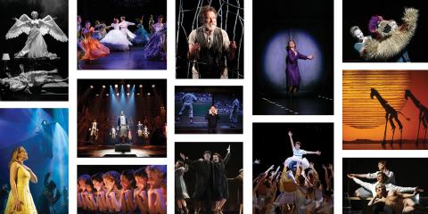 Array of colorful theater photography